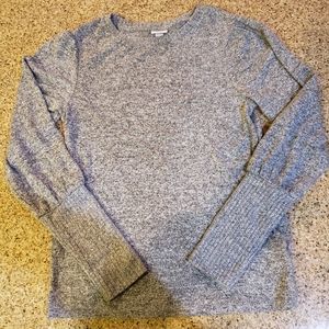 Womens Grey Crewneck Pull Over Sweater